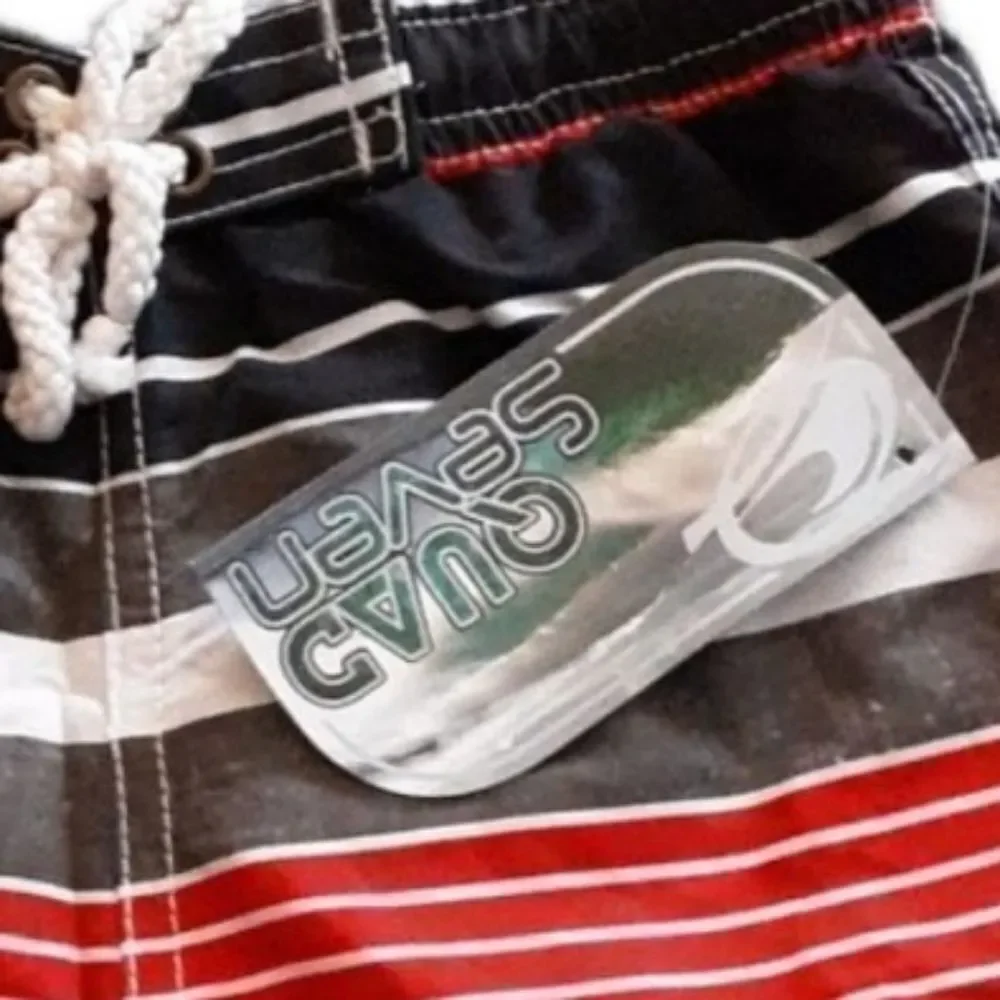 Quad Seven Swim Trunks Baby Colorblock Stripe Mesh Lining NWT Infant Siz…‎